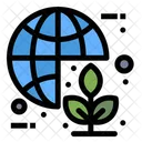 Green World Ecology Global Icon