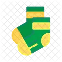 Green Yellow Socks  Icon