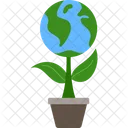 Green Your Earth Earth Earth Day Icon