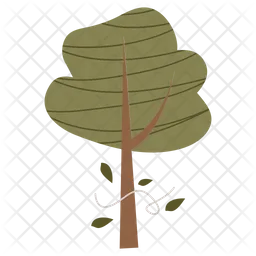 Green Ziggy Tree  Icon