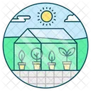 Ecohouse Eco Home Greenhouse Icon