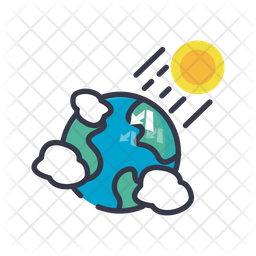 Free Greenhouse Effect Colored Outline Icon Available In Svg Png Eps Ai Icon Fonts