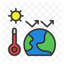 Greenhouse Effect Global Warming Environment Icon