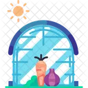 Greenhouse with vegatable  Icon