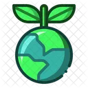 Greening Earth Ecology Icon