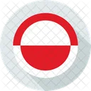 Greenland Circle Country Icon