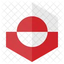 Greenland Flag Hexagon Icon
