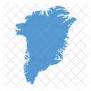 Denmark Greenland Map Icon