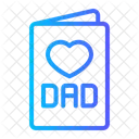 Greeting Card Dad Fathers Day Icon