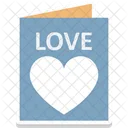 Greeting Card Love Message Postcard Icon