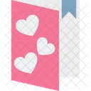 Greeting Card Love Message Postcard Icon