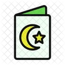 Greeting Card Ramadan Crescent Moon Icon