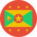 Grenada Flagge Land Symbol