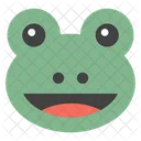 Grenouille Emoji Emoticone Emotion Icône