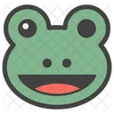 Grenouille Emoji Emoticone Emotion Icône