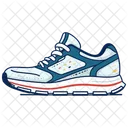 Grey Sketcher  Shoes  Icon