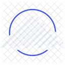 Striped Line Triangle Icon