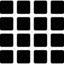 Grid Graph Square Icon