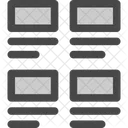 Grid Horizontal Images Icon