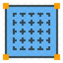 Grid Layout Mesh Table Wireframe Design Thinking Icon