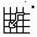 Grid Decrease  Icon
