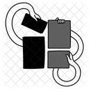 Black Monochrome Grid Layout Illustration Grid Design Structured Layout Symbol