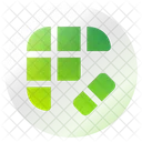 Grid Eraser Grid Element Icon