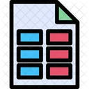 Grid File Grid Apps Icône