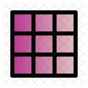Grid Fine Text Icon