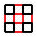 Grid Fine Text Icon