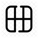 Grid Layout Design Icon