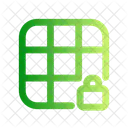 Grid Lock Design Layout Icon