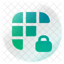 Grid Lock Grid Element Icon