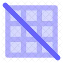 Grid Off Grid Th Slash Icon