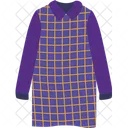 Grid Pattern Dress Women Dress Dress Icon