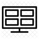 Grid Present Grid Slides Icon
