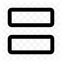 Grid Two Horizontal Icon