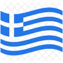 Flagge Land Griechenland Symbol