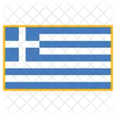 Griechenland Flagge Land Symbol