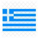 Griechische Flagge  Symbol