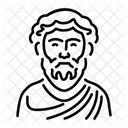 Griechischer Philosoph Gelehrter Romer Symbol