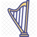 Griechisches Instrument Harfe Heideharfe Symbol