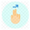 Toque Derecha Dedo Icon