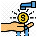 Grifo Dinero Beneficio Icono