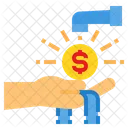Grifo Dinero Beneficio Icono