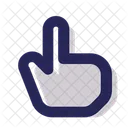 Toque Toque Pantalla Tactil Icono