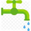 Grifo de agua verde  Icono