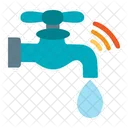 Grifo Agua Grifo Desague Wifi Iot Internet Cosas Icono