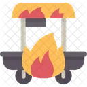 Grill Cart Barbecue Icon