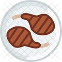 Grill Meat Ribs Icon
